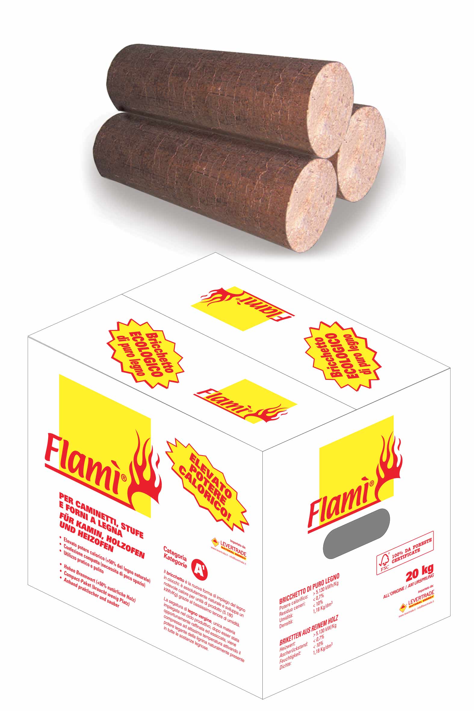 Levertrade - Briketts Flamì